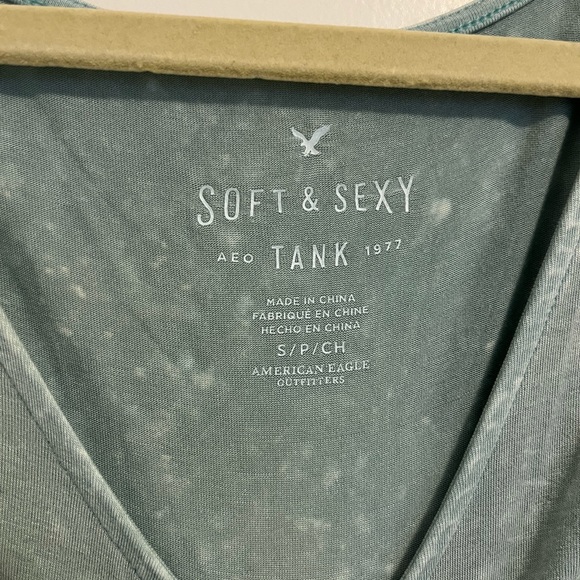 American Eagle Cropped Tie-Up Tank Top - Picture 4 of 4